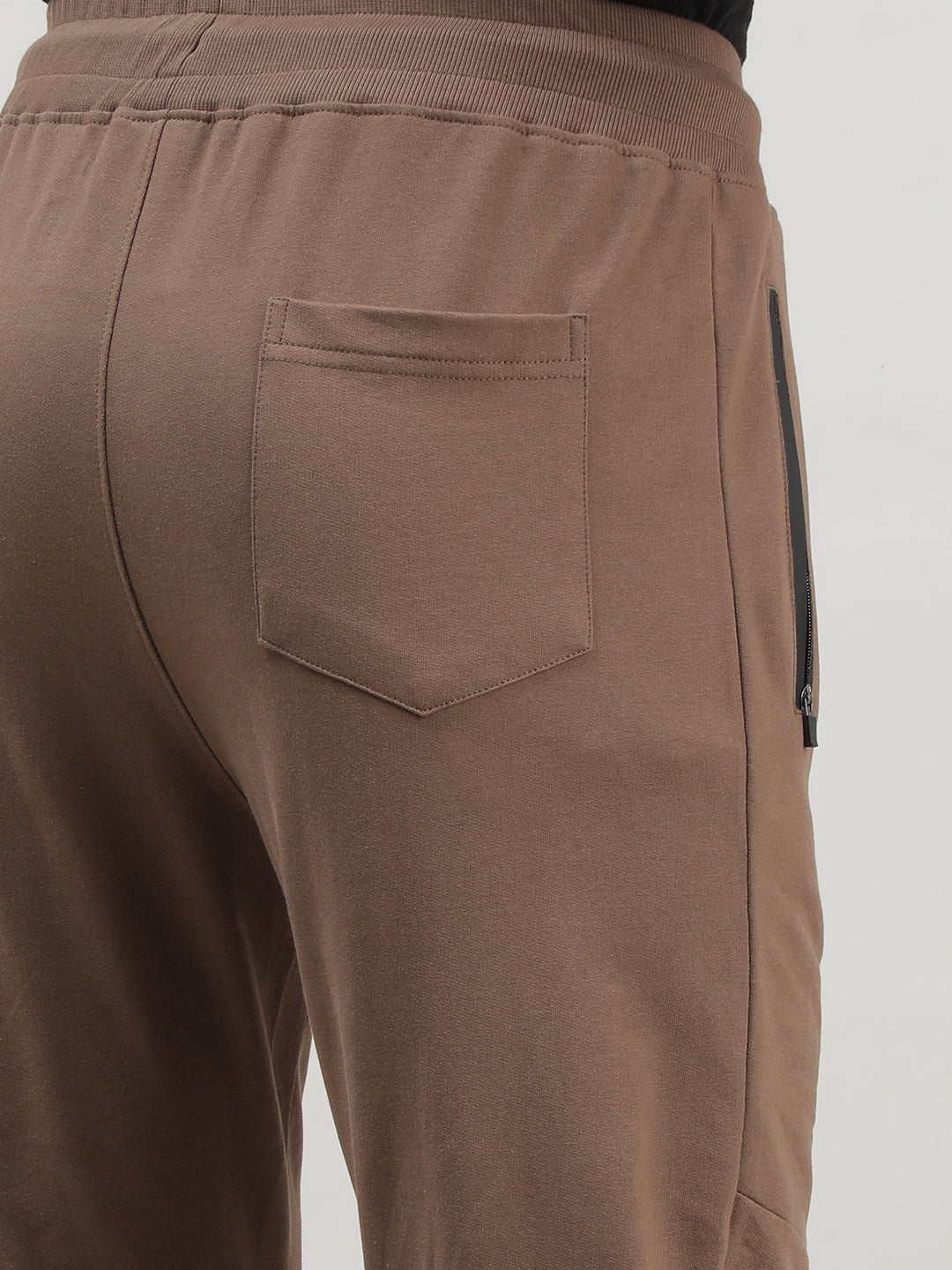 Peanut Brown Casual Joggers for Men at Loom & Spin