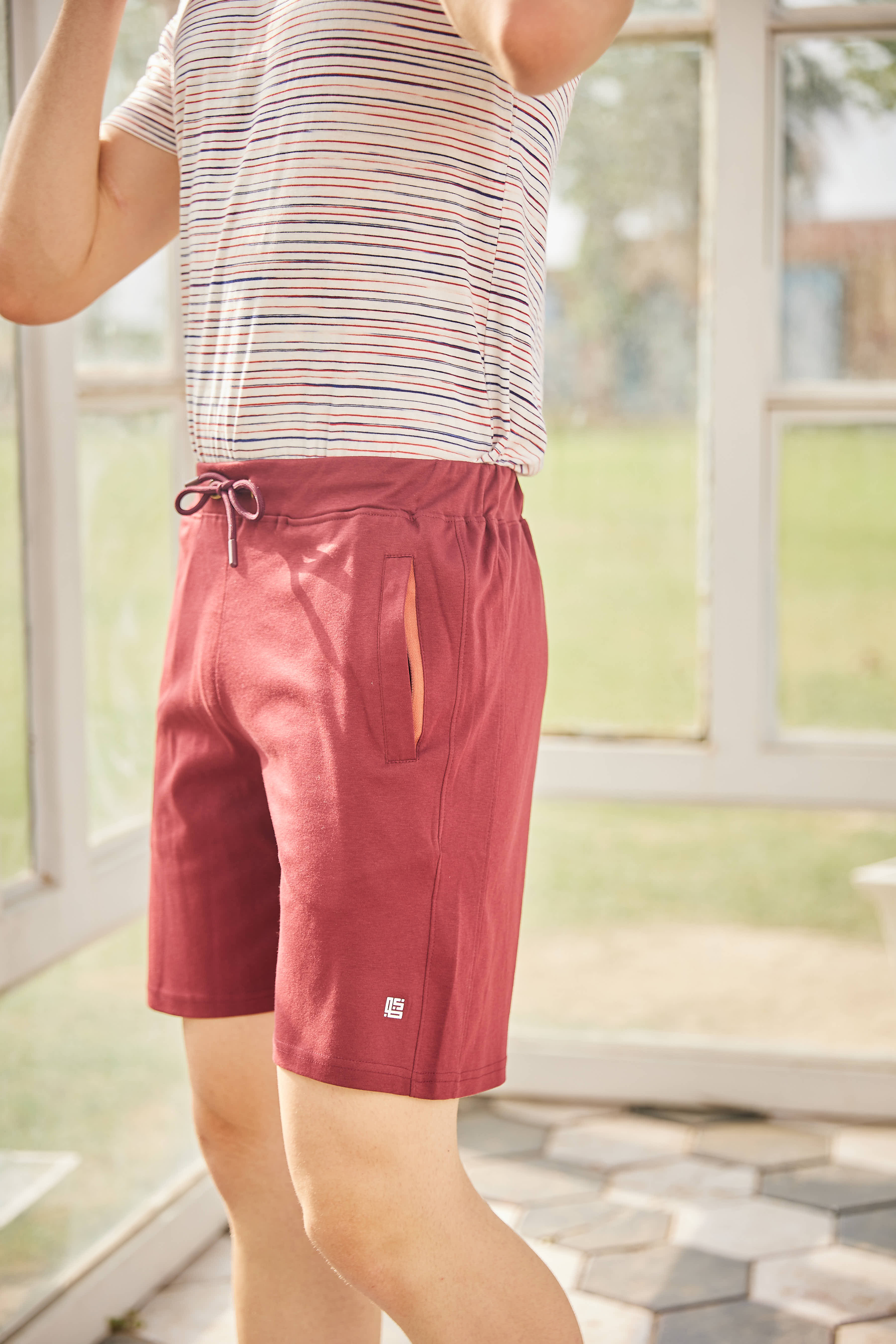 Maroon Casual Shorts