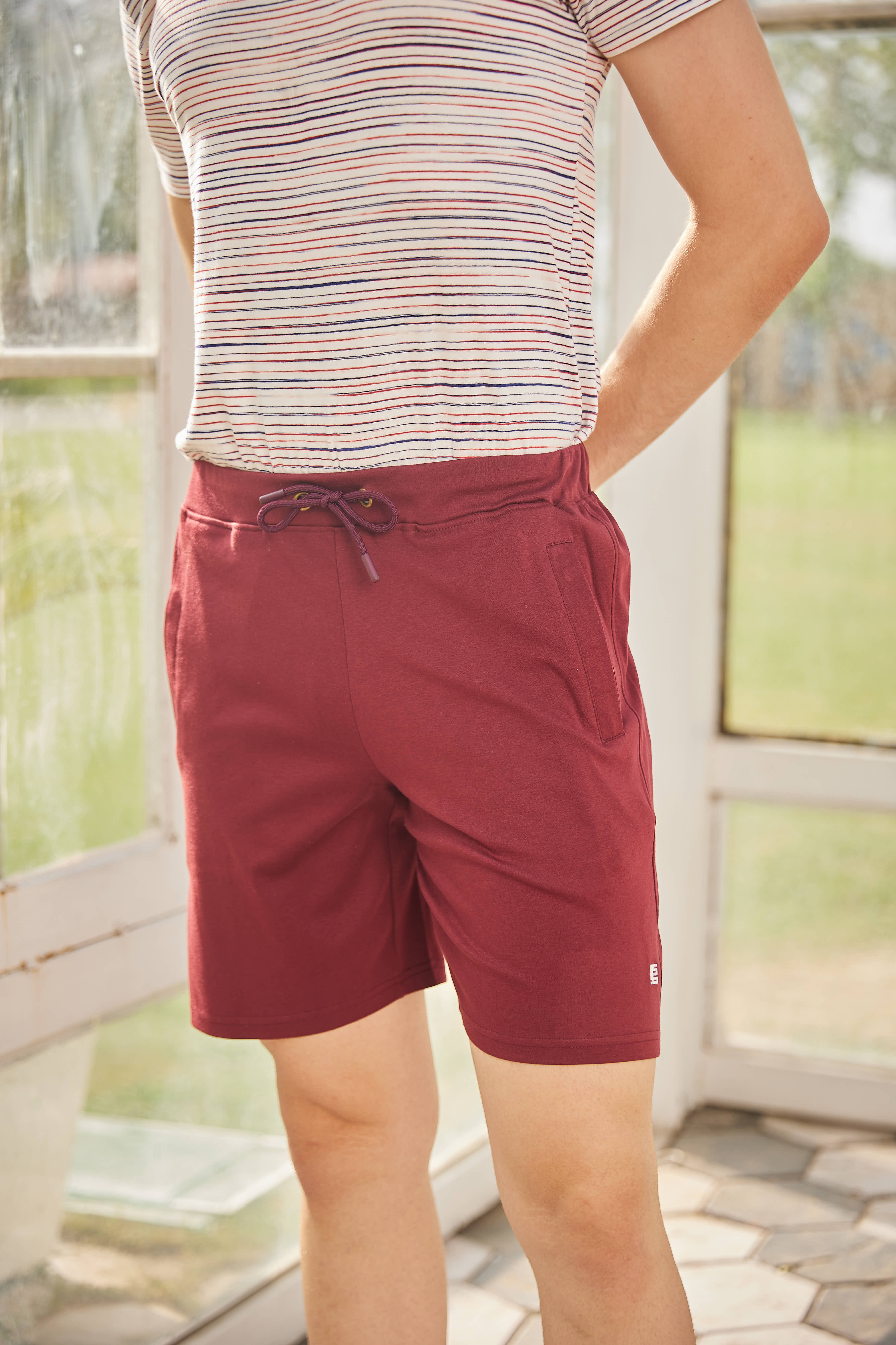 Maroon Casual Shorts